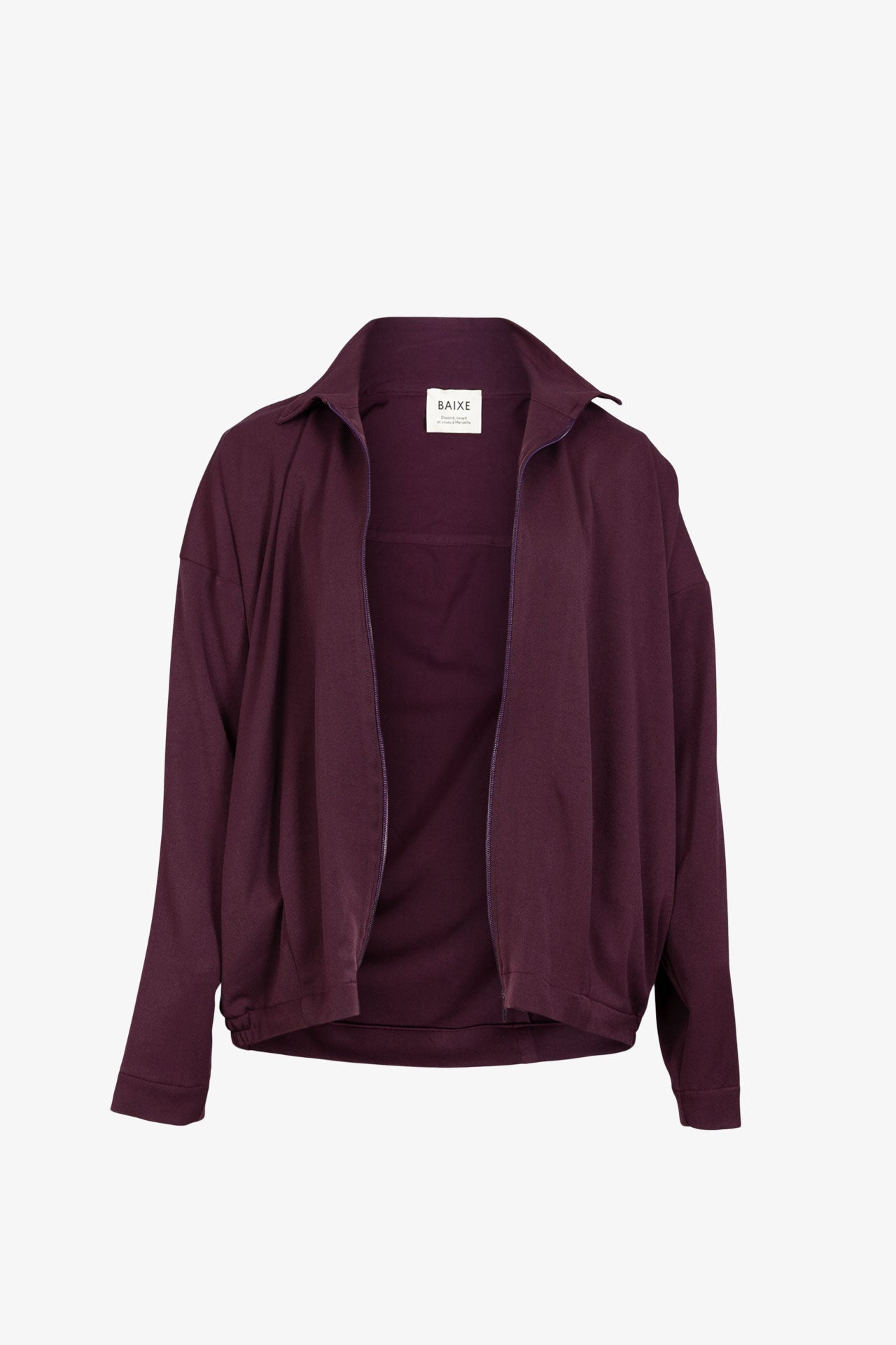 Veste Pondy Gabardine Aubergine