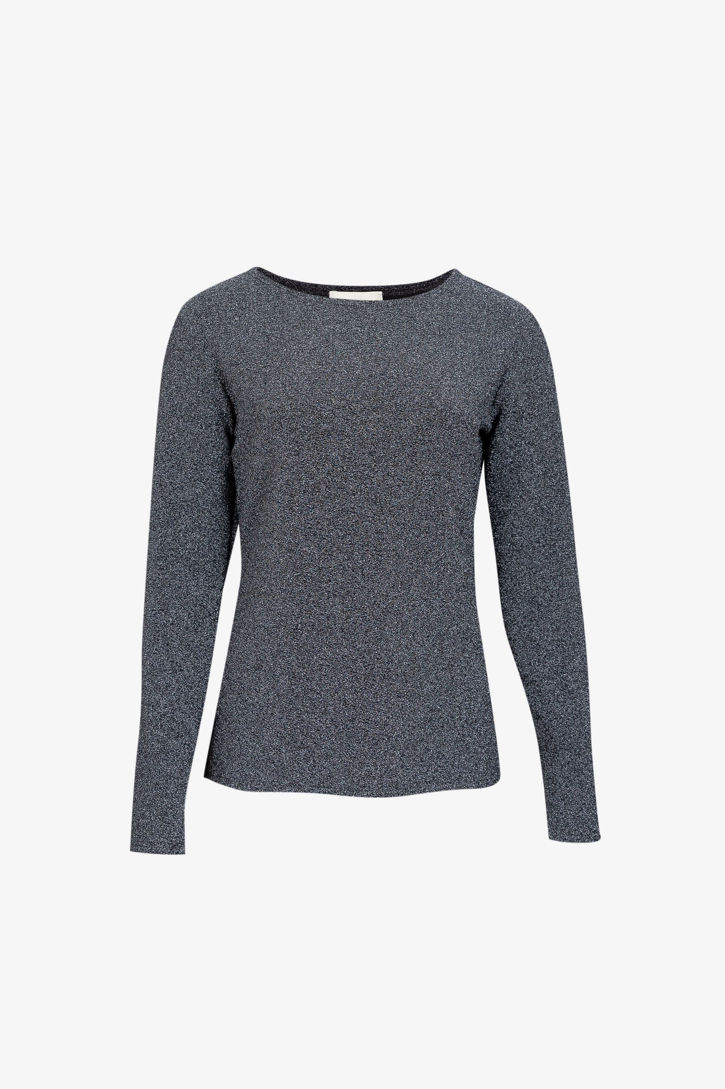 Top Patch Paillettes Argent