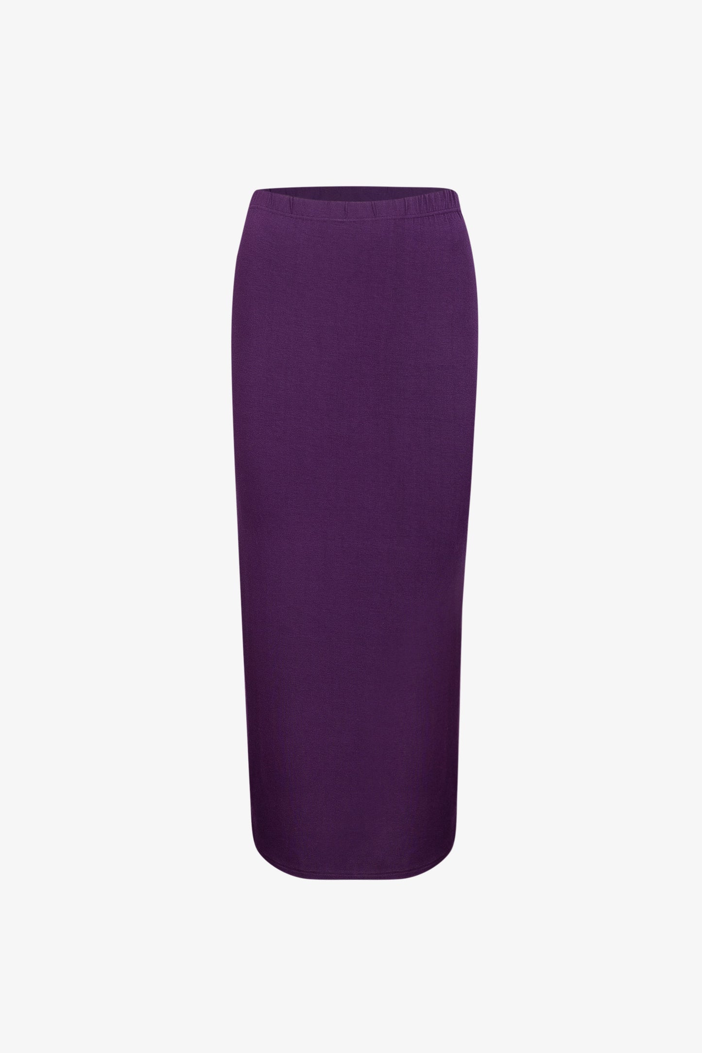 Mid-Length Bamboo Skirt in Violet