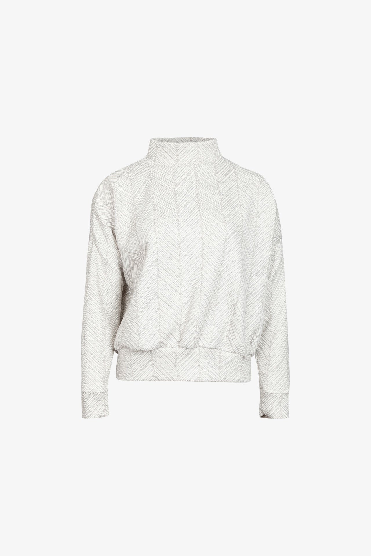 Pull Epure Jacquard Chevrons Gris