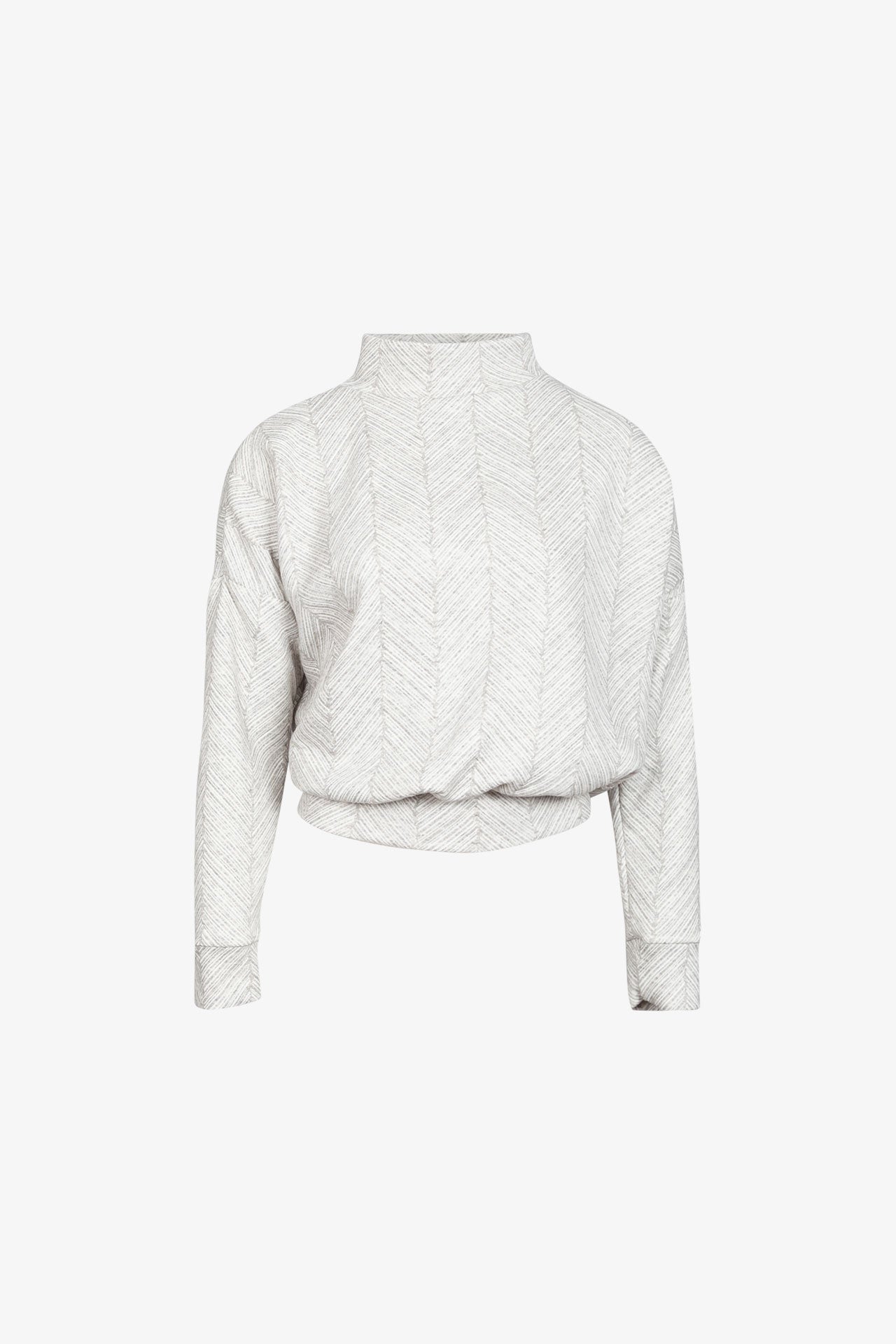Pull Epure Jacquard Chevrons Gris