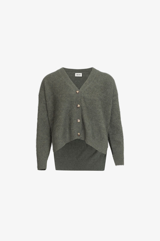 Gilet Boutonne Raccoon Sauge Grise