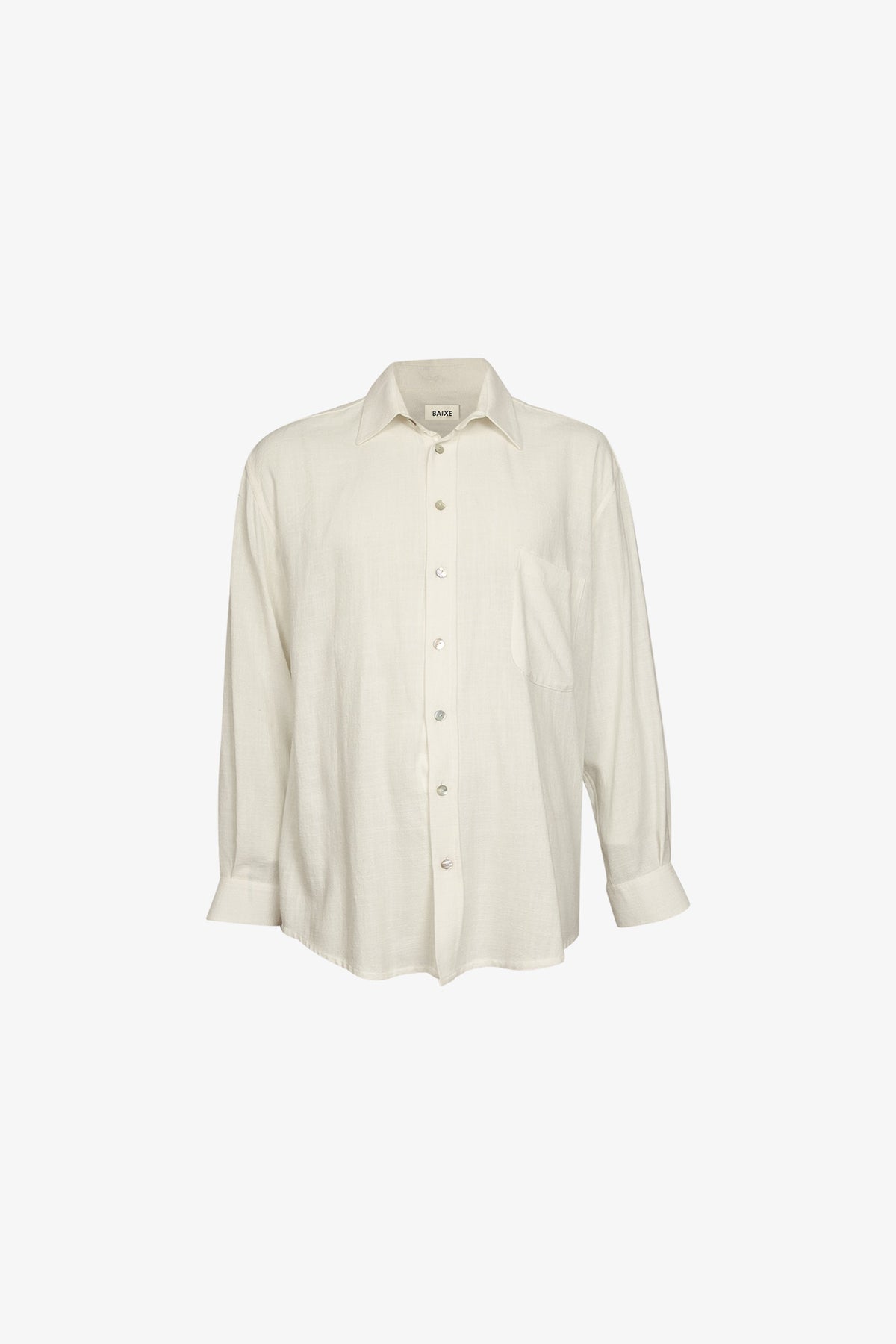 Chemise Super Relax Viscose Lin Blanc Cassé