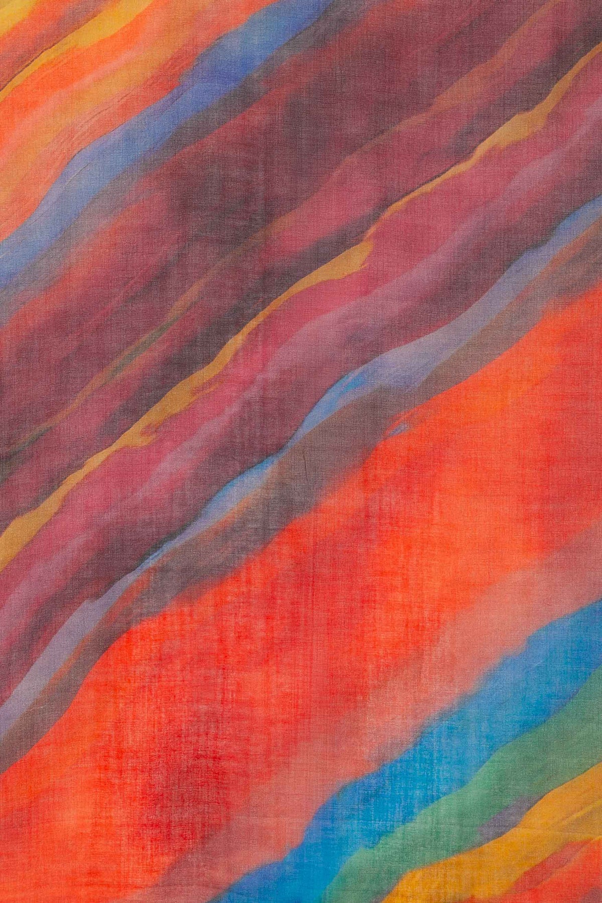 Echarpe Diagonales Multicolores - Laine