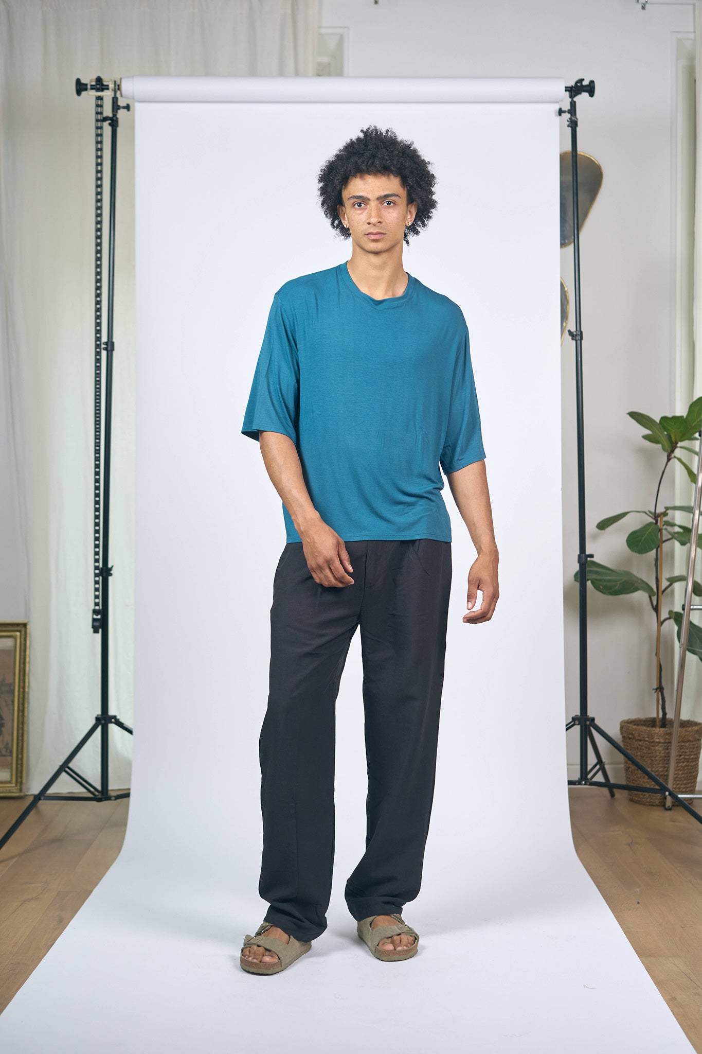 T-shirt Bambou Pétrole
