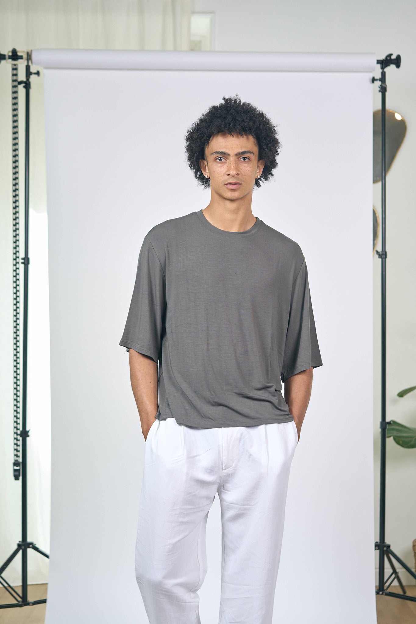 T-shirt Bambou Gris