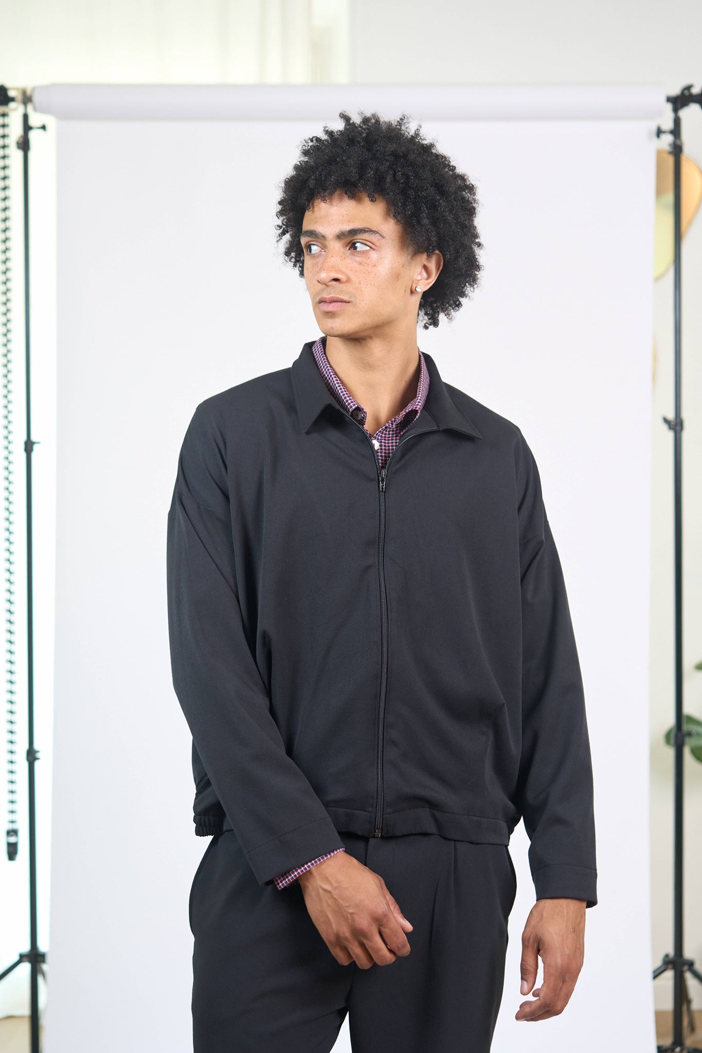Veste Pondy Gabardine Noire