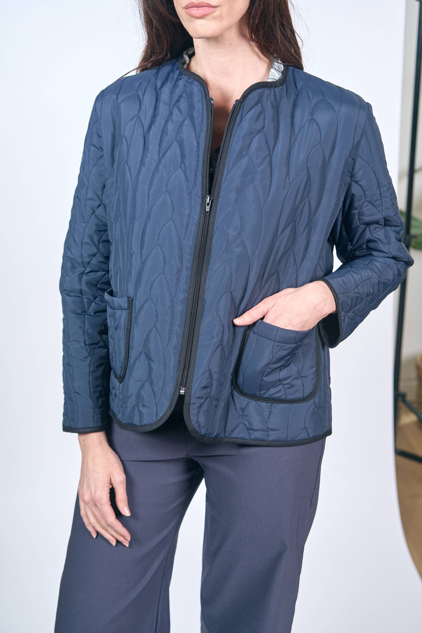 Veste Chacha Ouatiné Marine