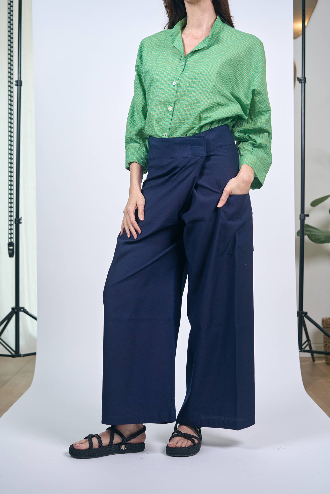 Chinese Blue Bali Pants