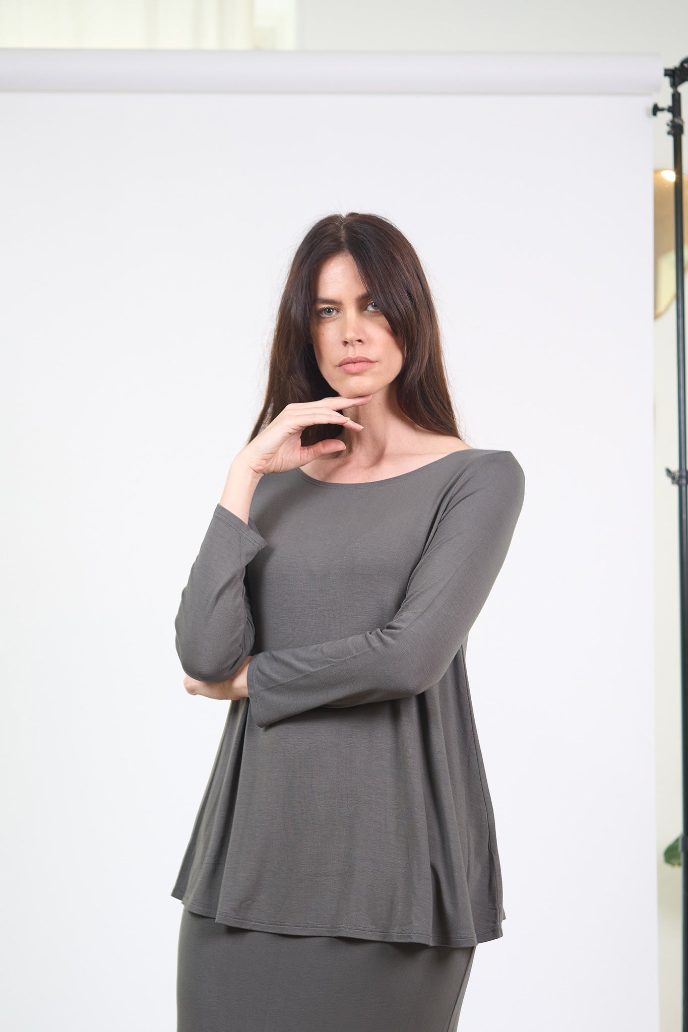 Top Agno Bambou Gris