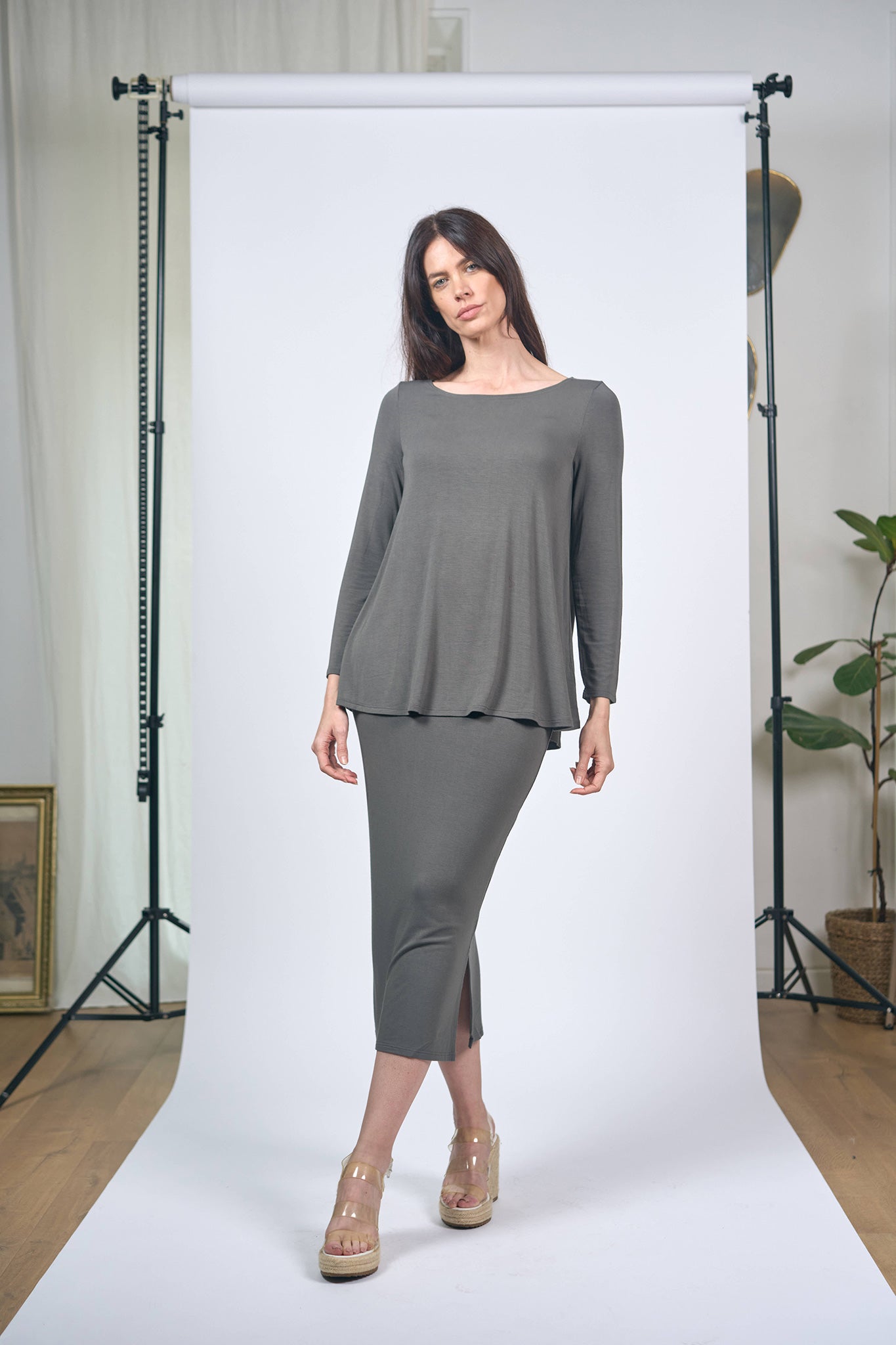 Top Agno Bambou Gris
