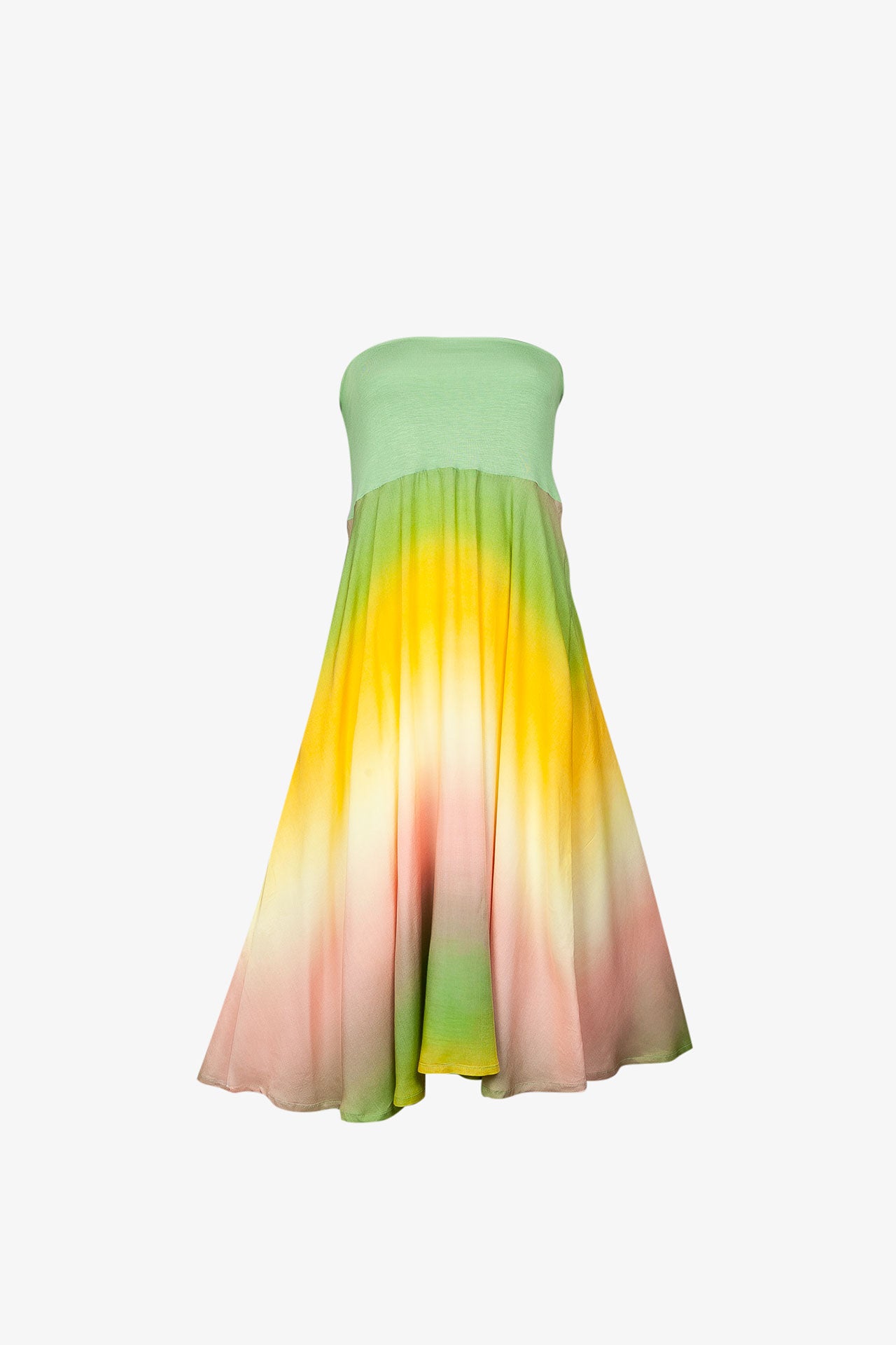 Jupe En Forme Viscose Imprimé Dégradé