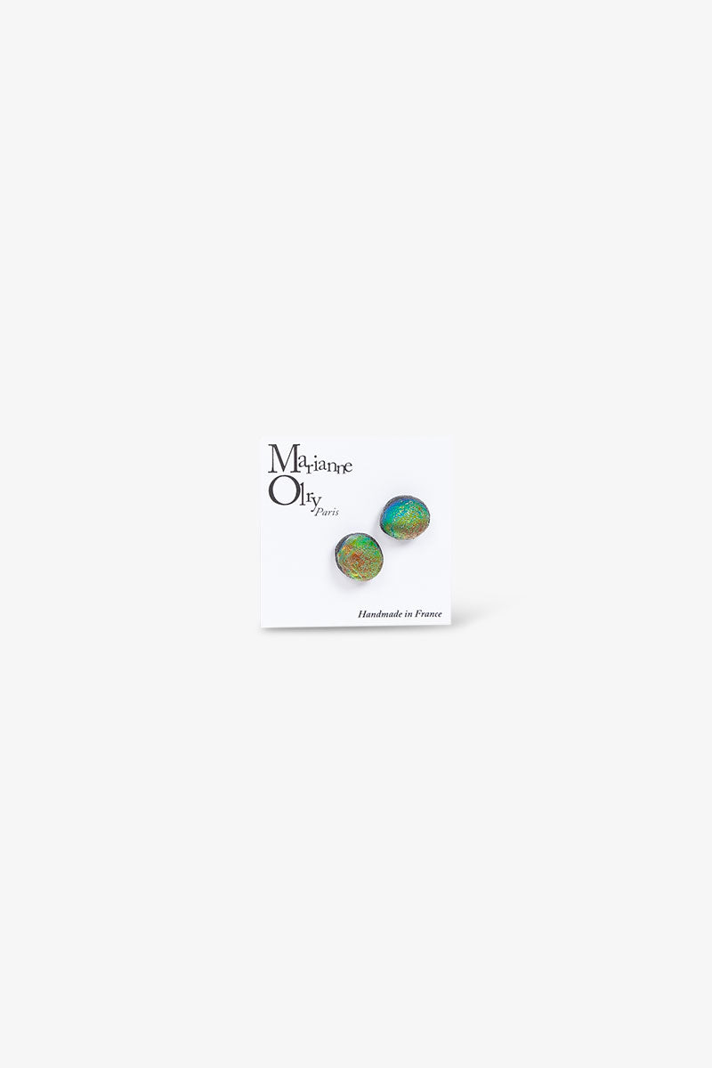 Boucles d'oreilles Météorites - Noir Mordoré