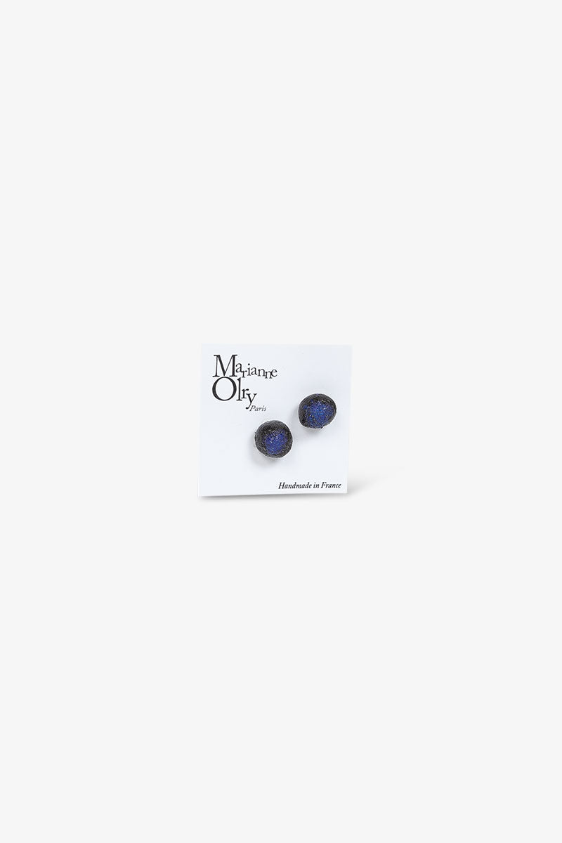 Boucles d'oreilles Météorites - Bleu Nuit