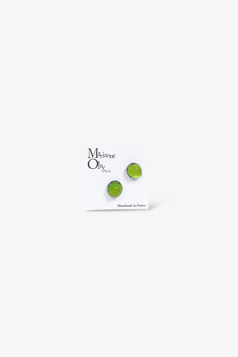 Boucles d'oreilles Météorites - Vert Pomme