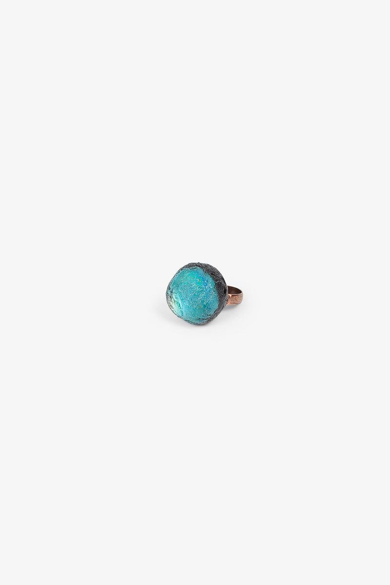 Bague Météorite - Bleu Océan