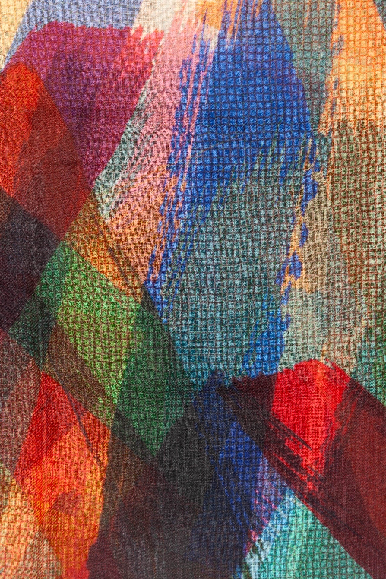Echarpe Explosion Polykrom - Ull & modal