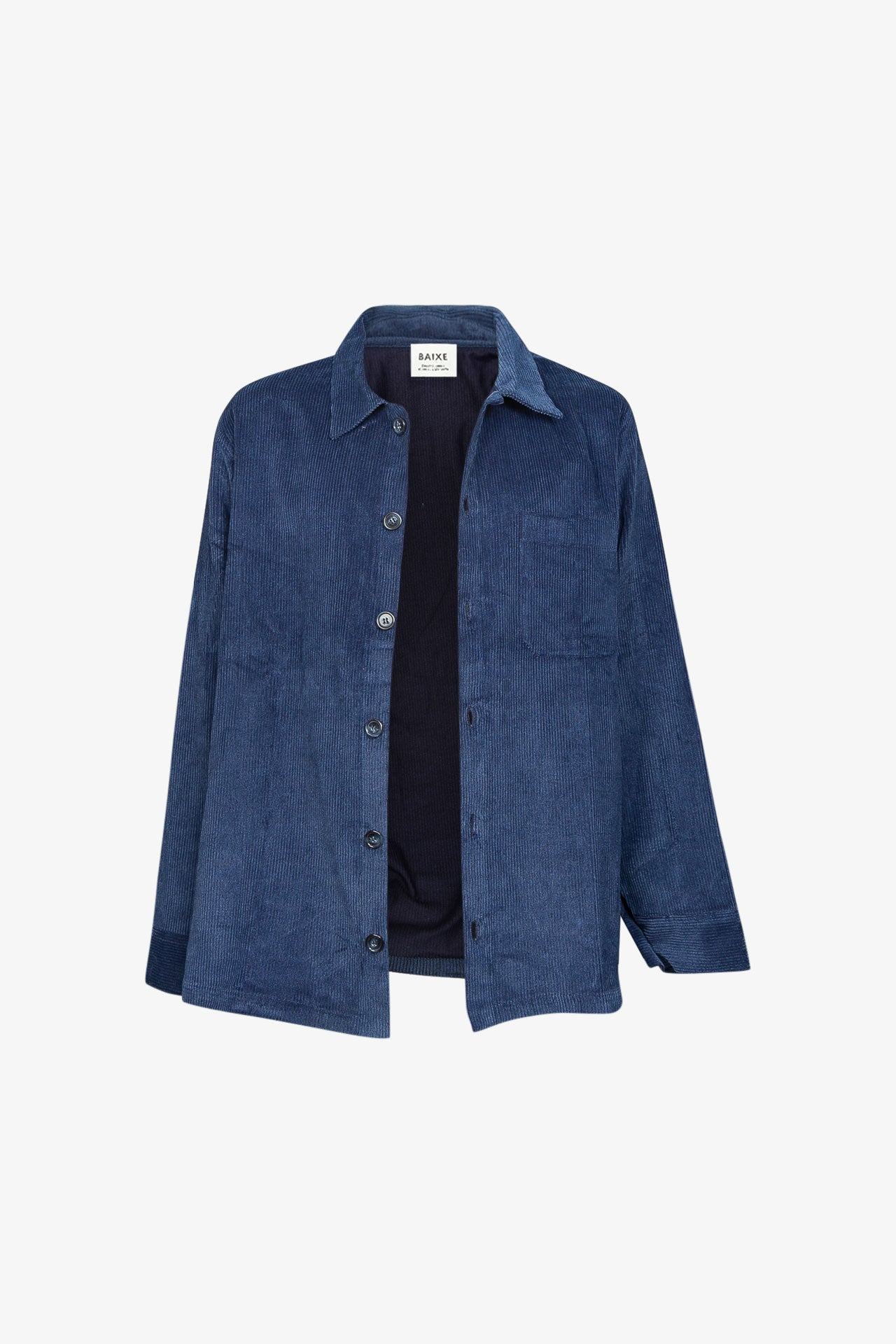 Surchemise Velours Coton Indigo