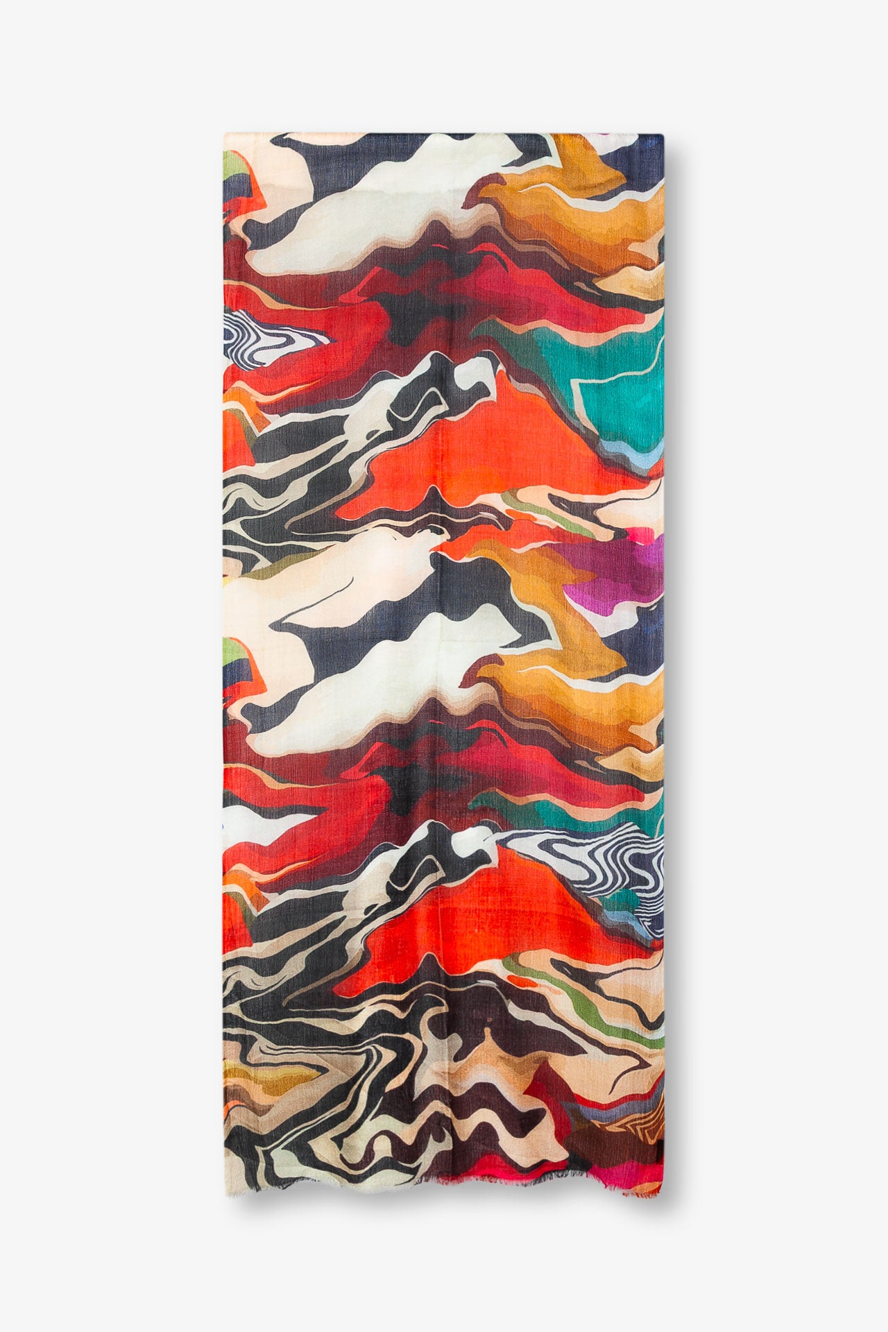 Echarpe Vagues Fauviste - Laine
