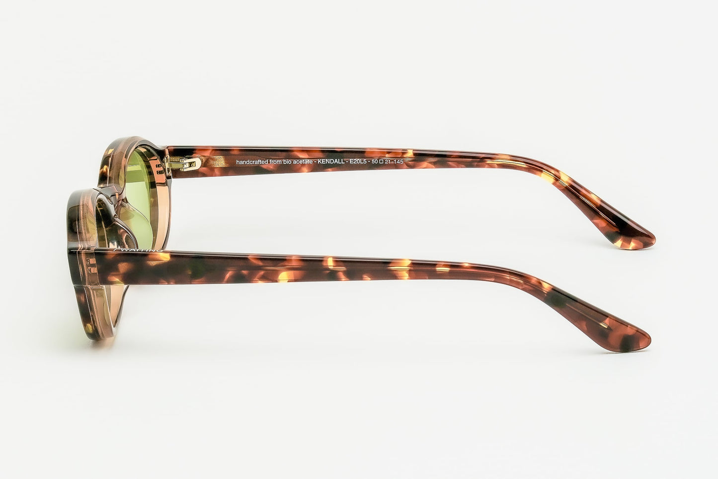 Kendall Ecaille Brune laminée cristal brun / Verres Vert profond — Waiting For The Sun (4)