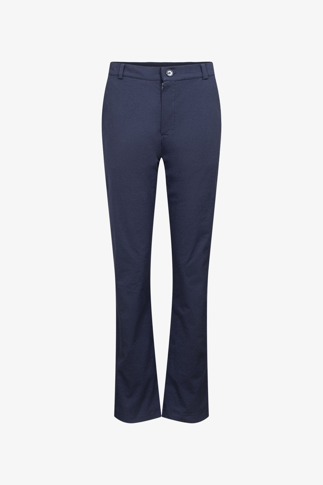 Pantalon Chino Seersucker Marine