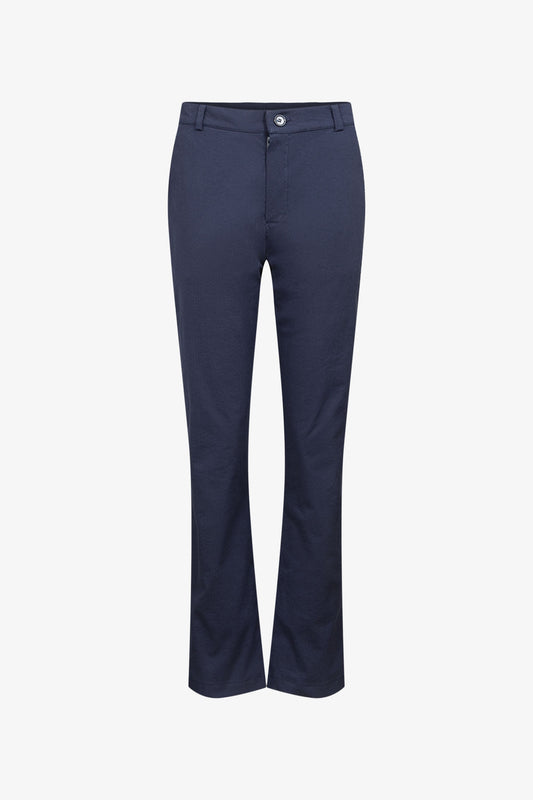 Navy Seersucker Chino Pants