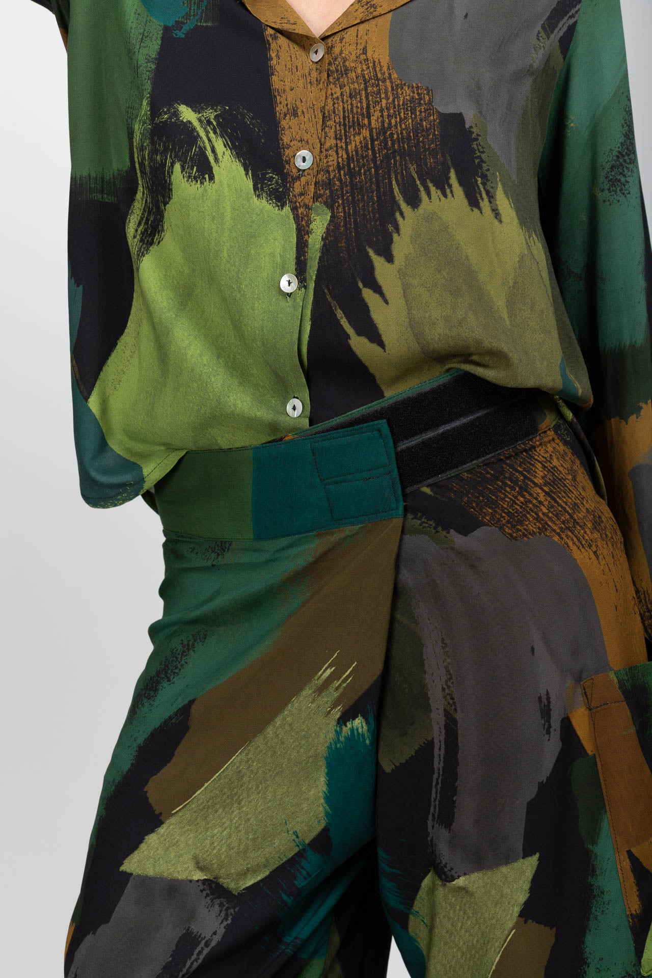 Pantalon Bali Peinture Verte