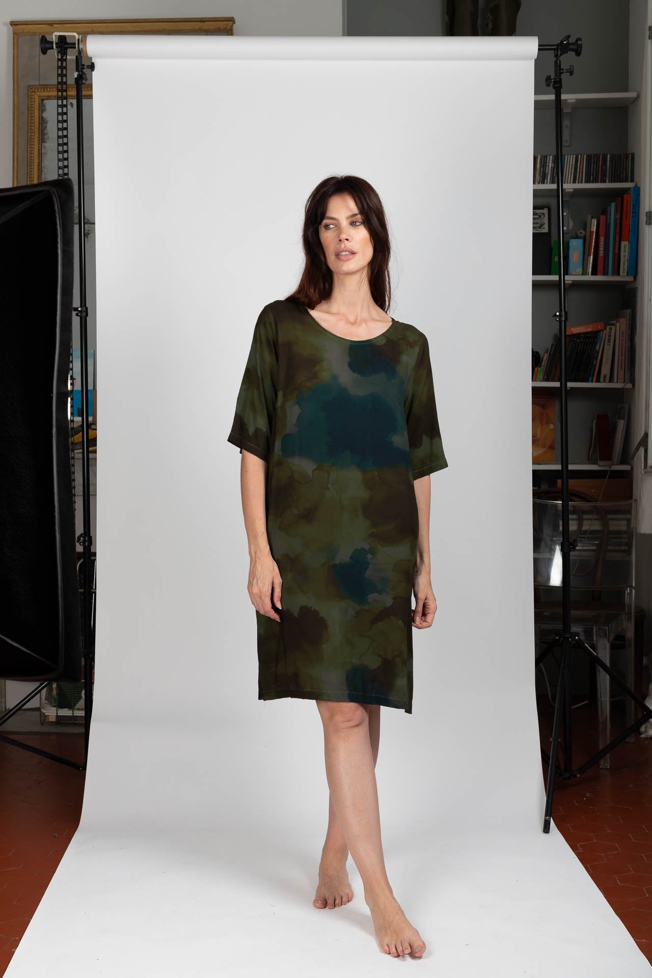 Robe Nouvelle Aqua Camo Flou Vert