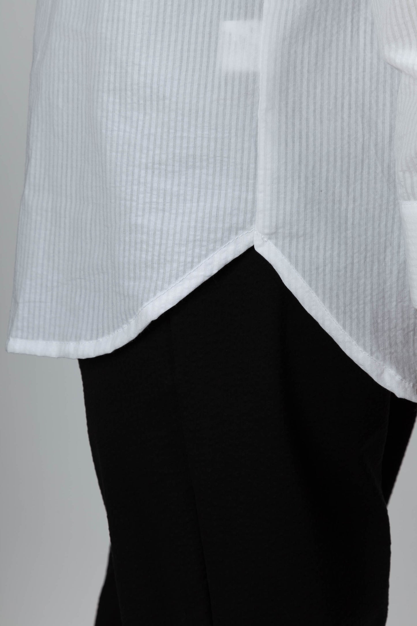 Chemise Relax Seersucker Blanc