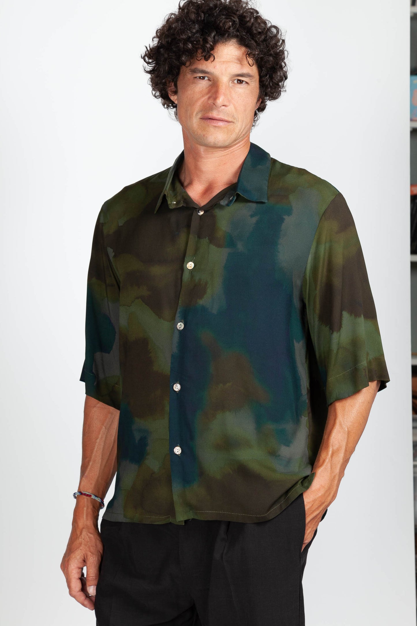 Chemisette Camo Flou Vert