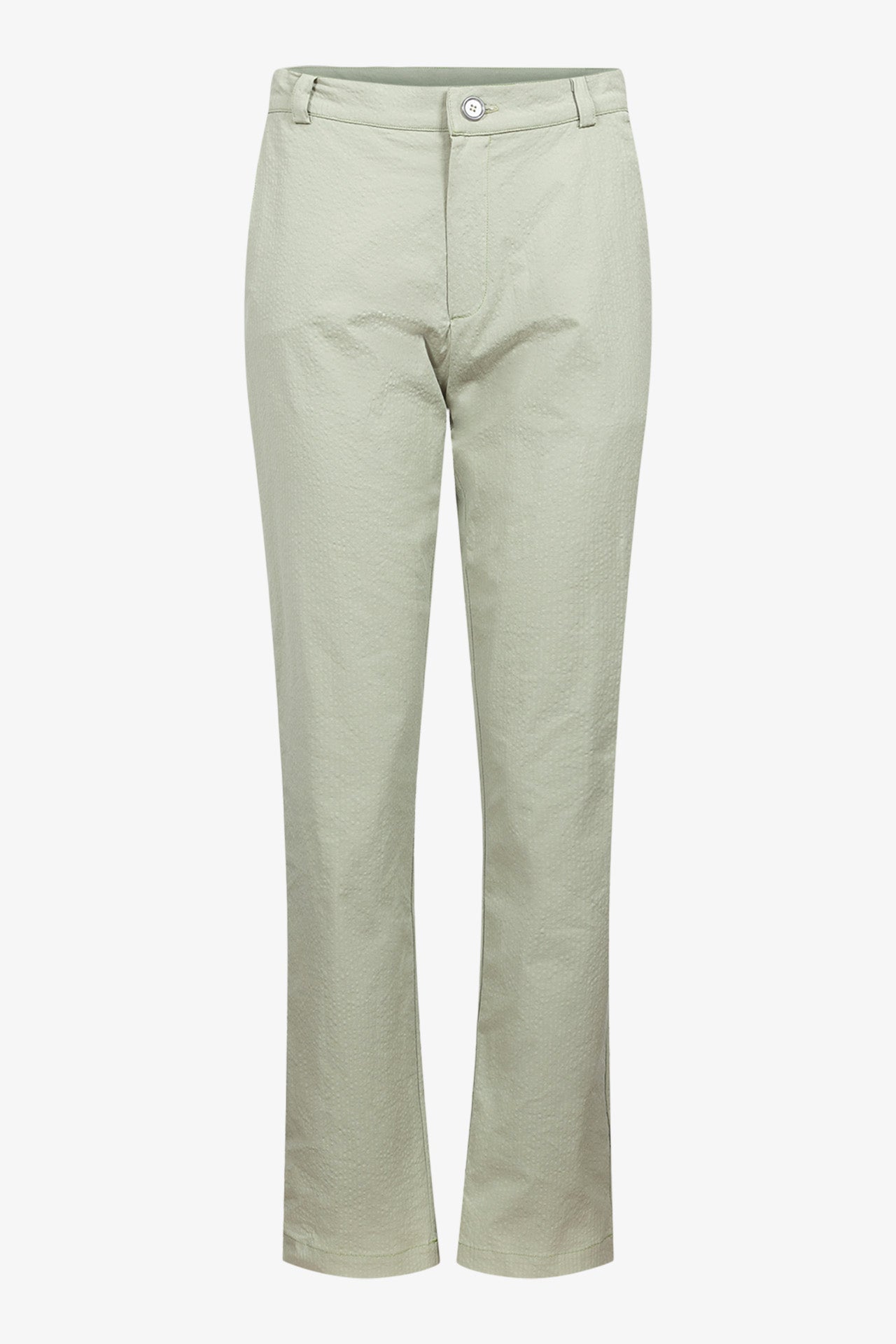 Pantalon Chino Seersucker Menthe