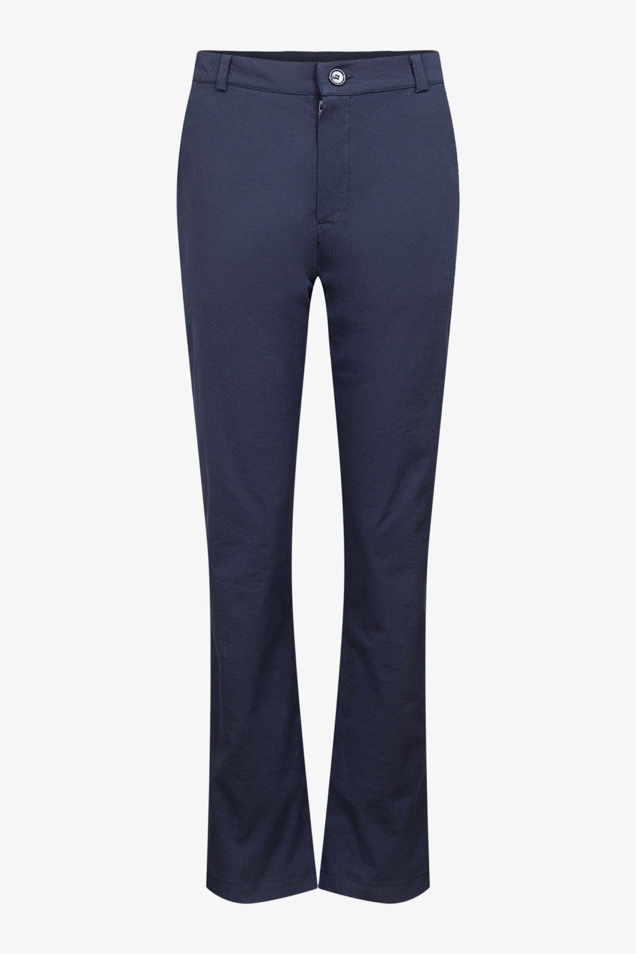 Pantalon Chino Seersucker Marine