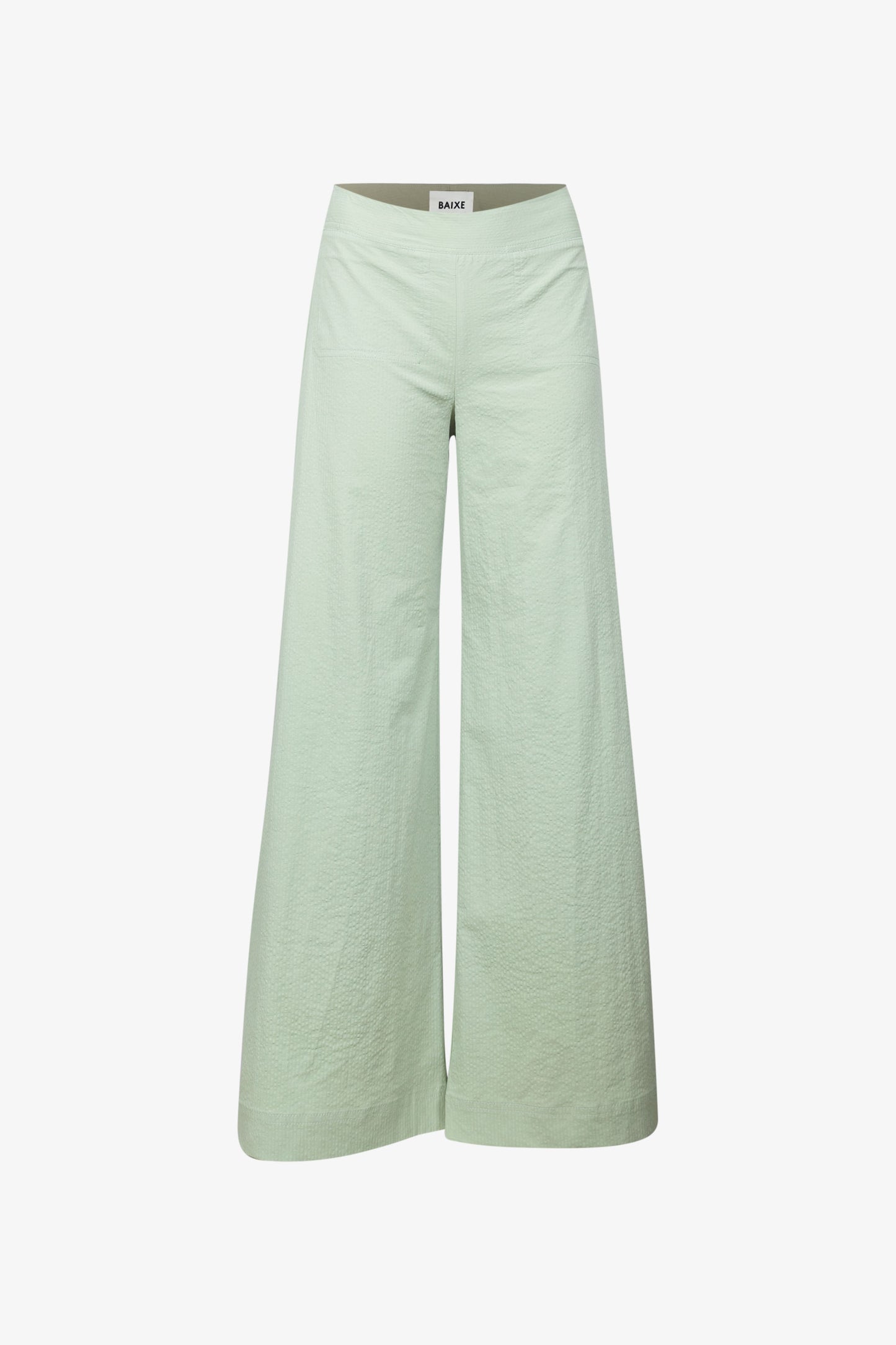 Pantalon Gaucho Seersucker Menthe