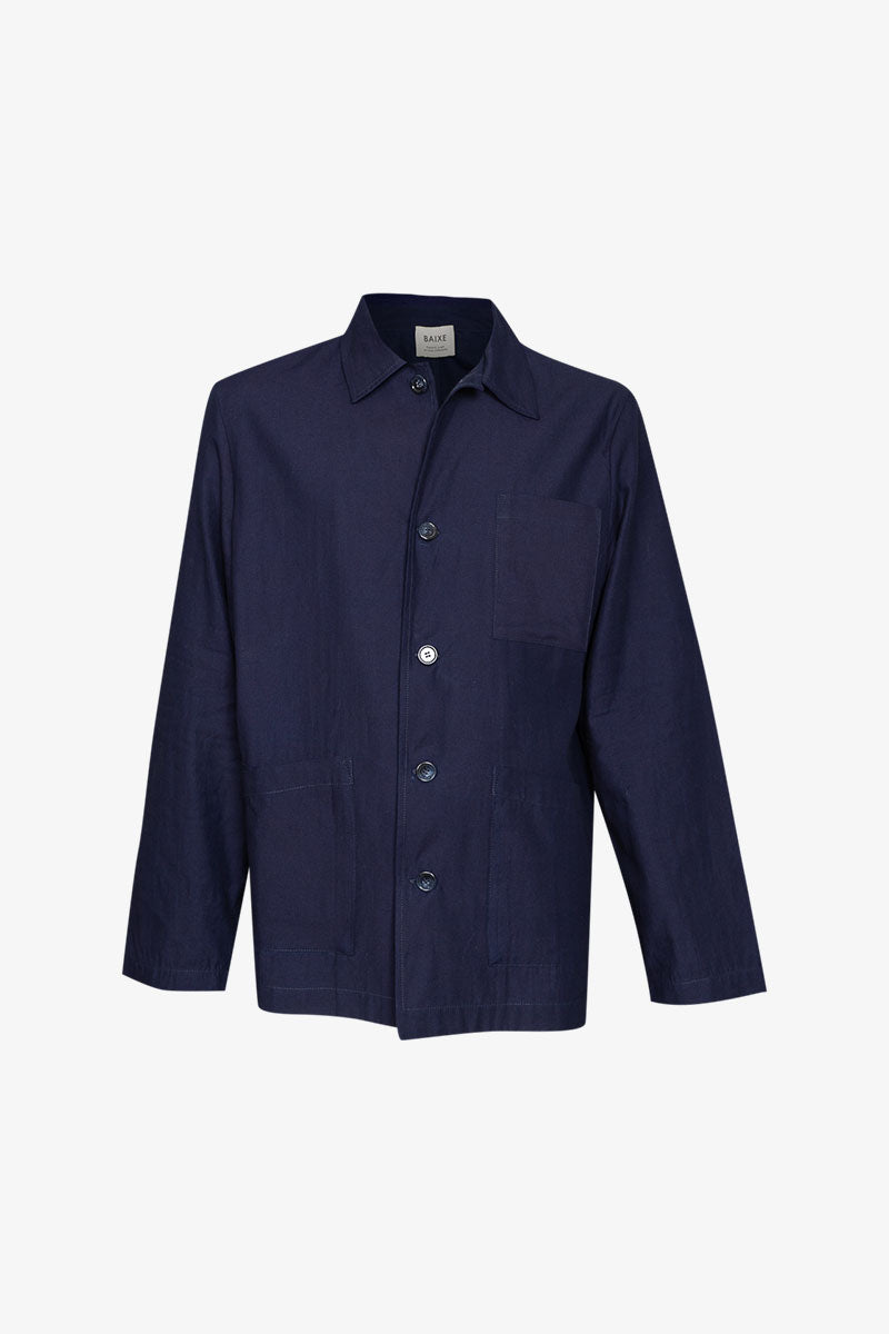 Veste Double Poches Bleu de Chine