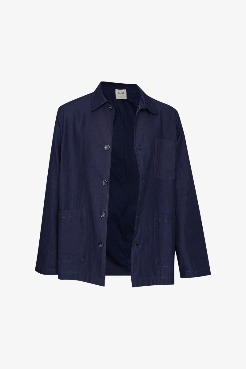 Veste Double Poches Bleu de Chine
