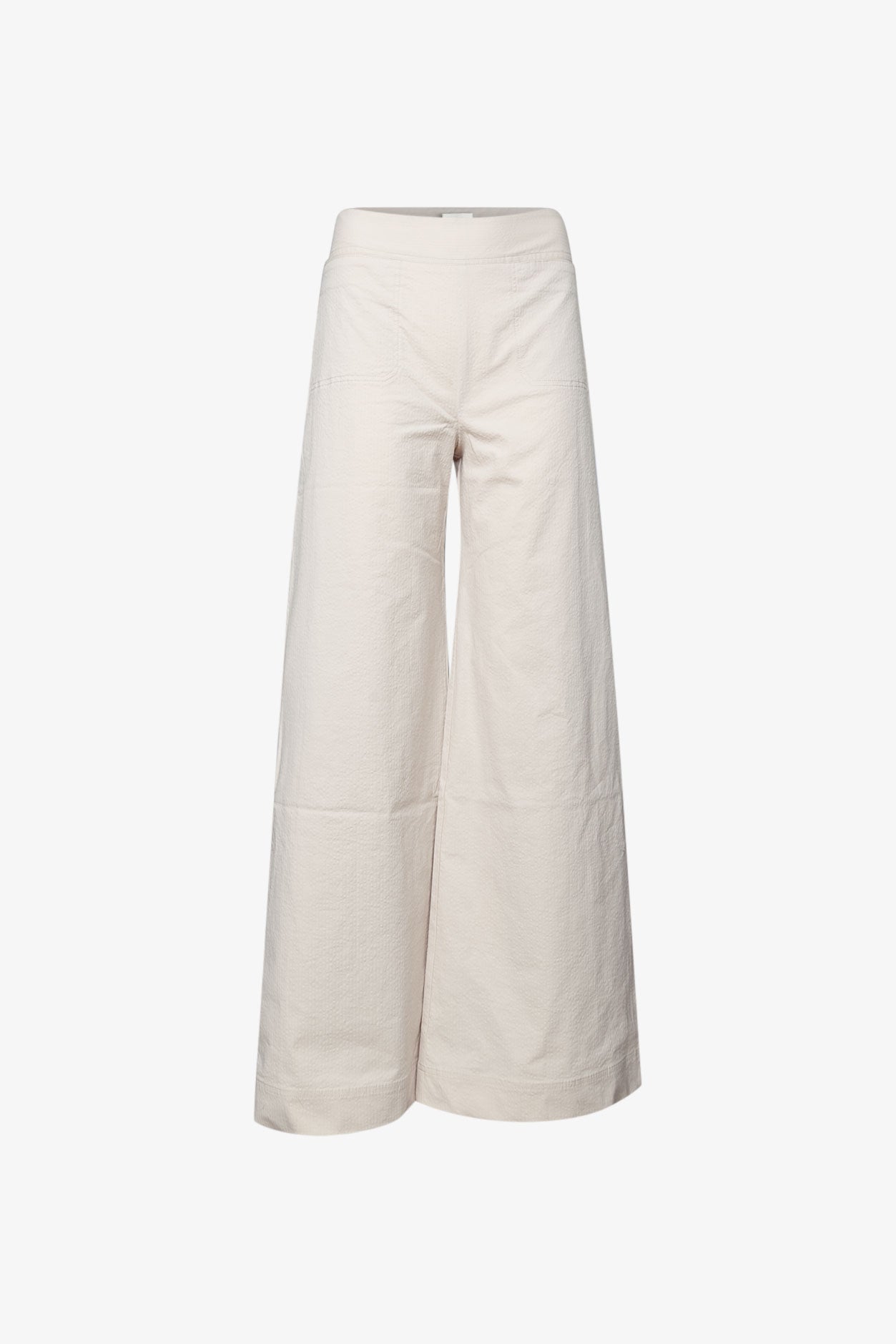 Pantalon Gaucho Seersucker Beige