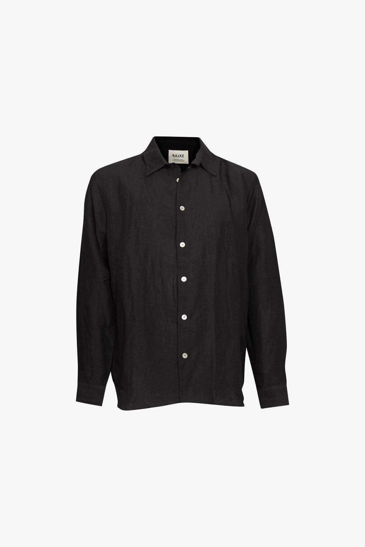 Chemise Relax Lin & Viscose Noir