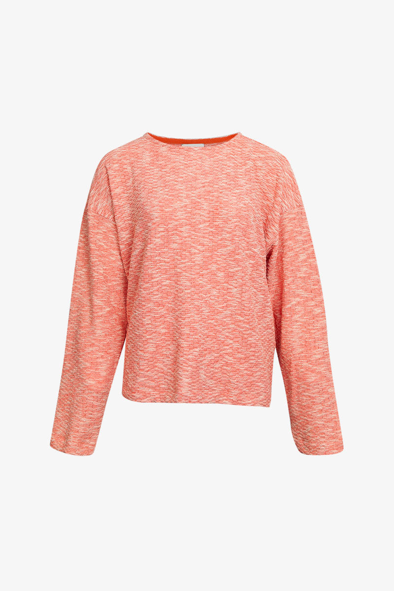 Pull Ample Jersey Corail