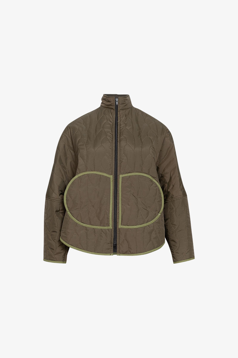 Veste Paletot Ouatiné Kaki