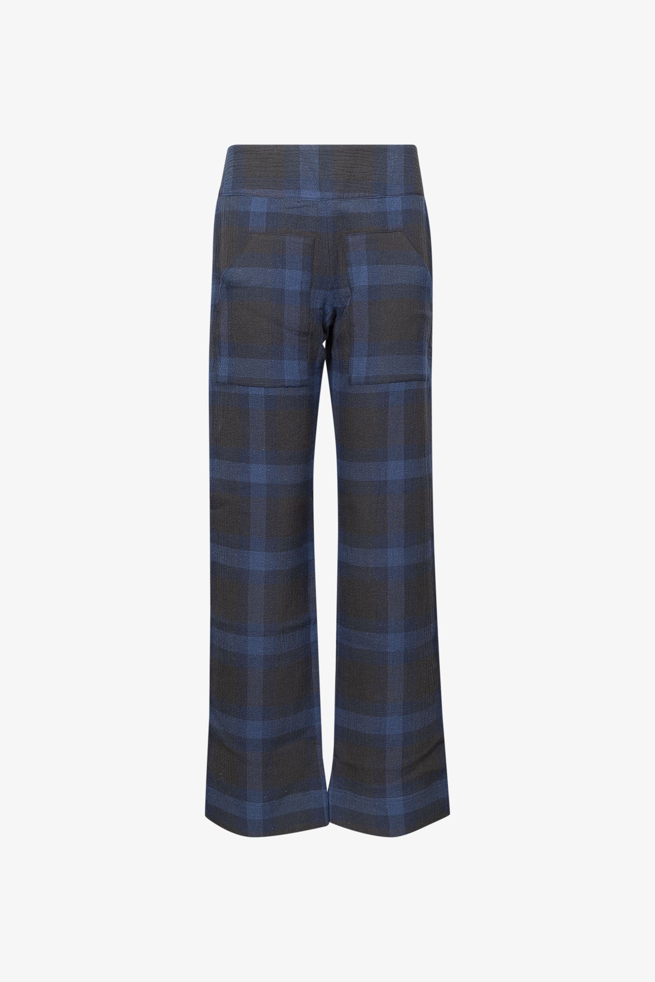 Italienska byxor långa i sammet med breda revärer lila