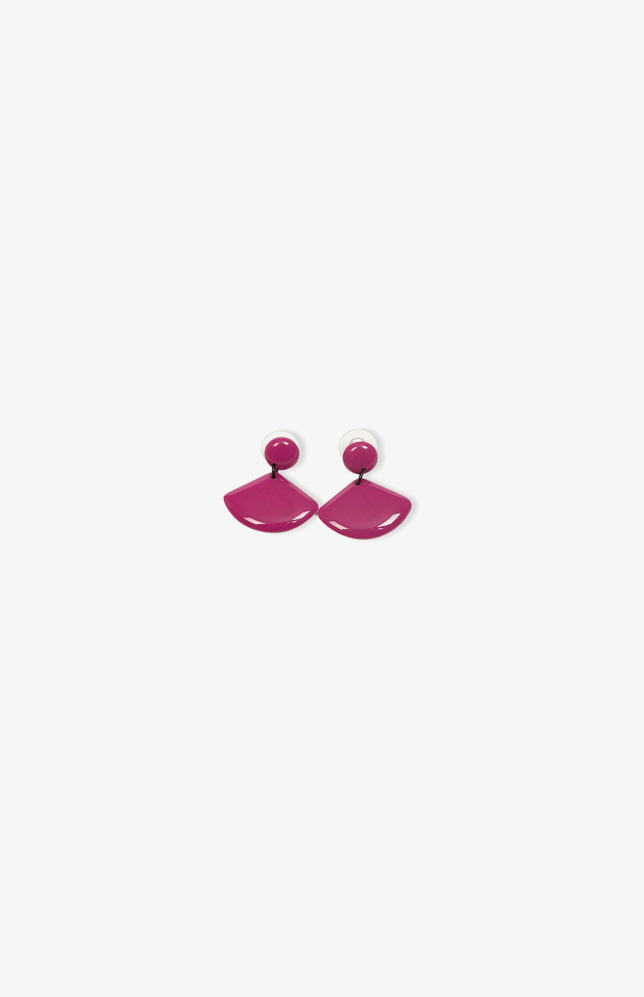 Boucles d’oreilles Petits Eventails - Fuchsia