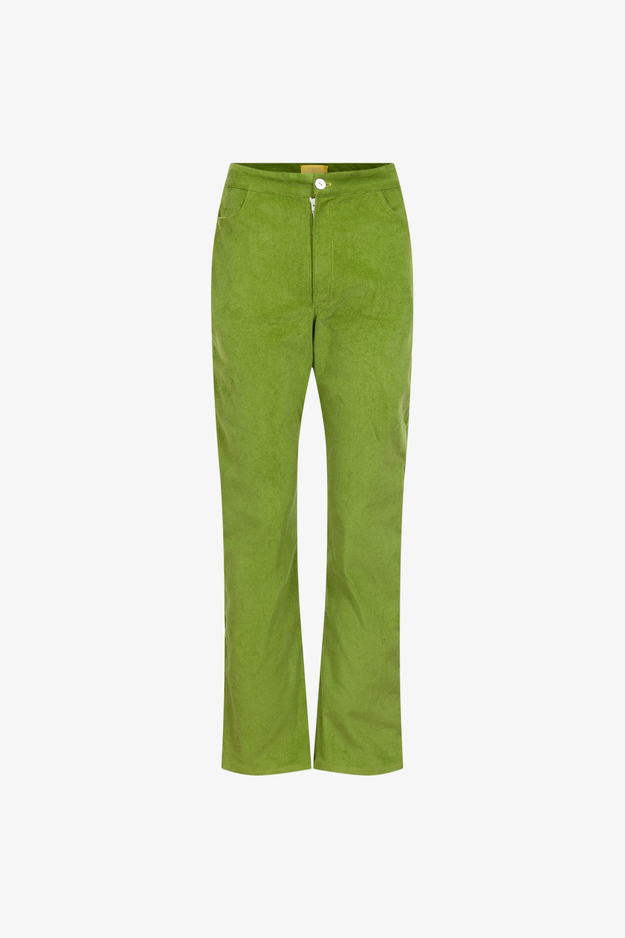Pantalon Droit En Velours Vert Taille 52 (FR) - Marque LMA, Neuf Avec Étiquettes, Pour Homme