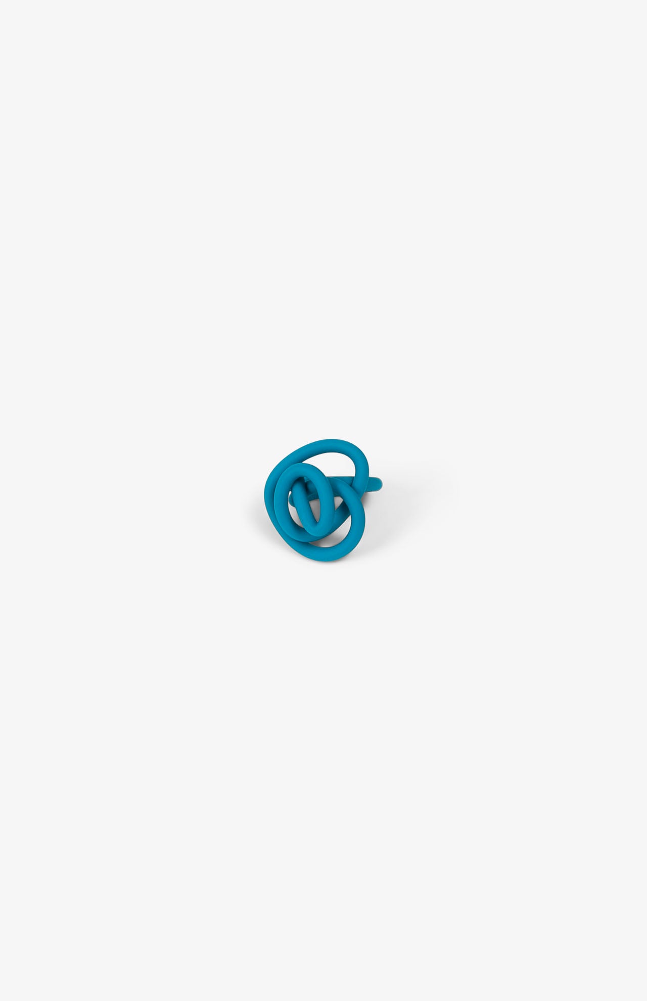 Bague Zig Mat - Bleu Petrole