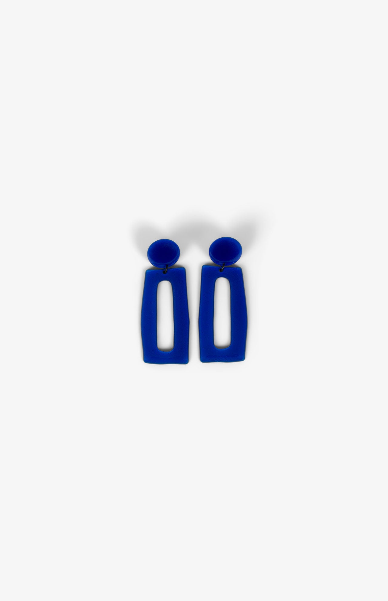 Rechteckige Ohrringe - Indigo