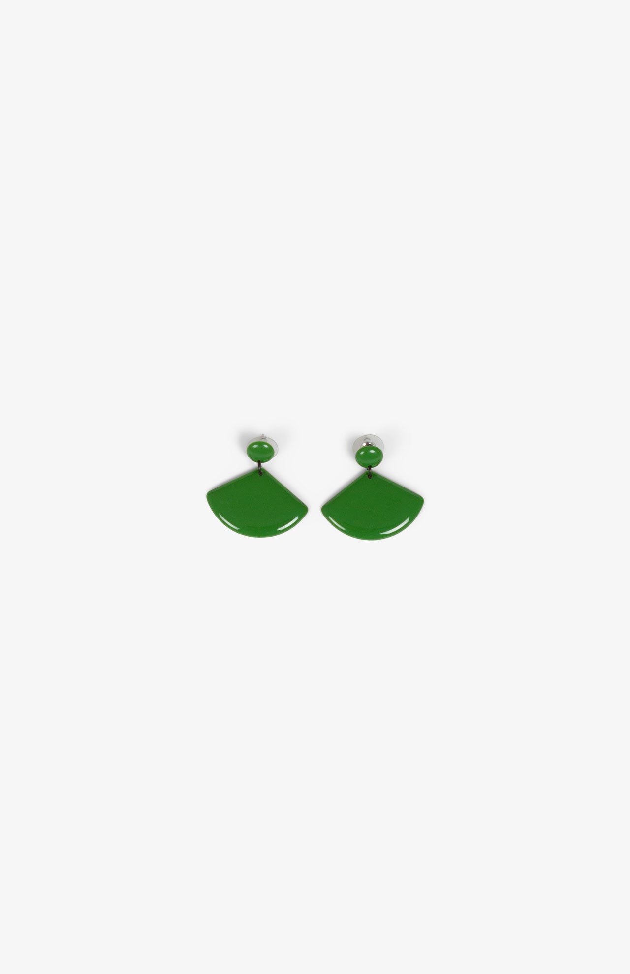 Boucles d’oreilles Grands Eventails - Olive