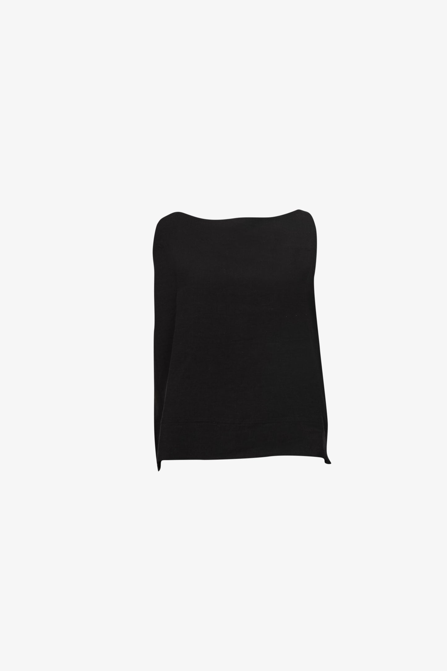 Top Bateau Viscose Noir
