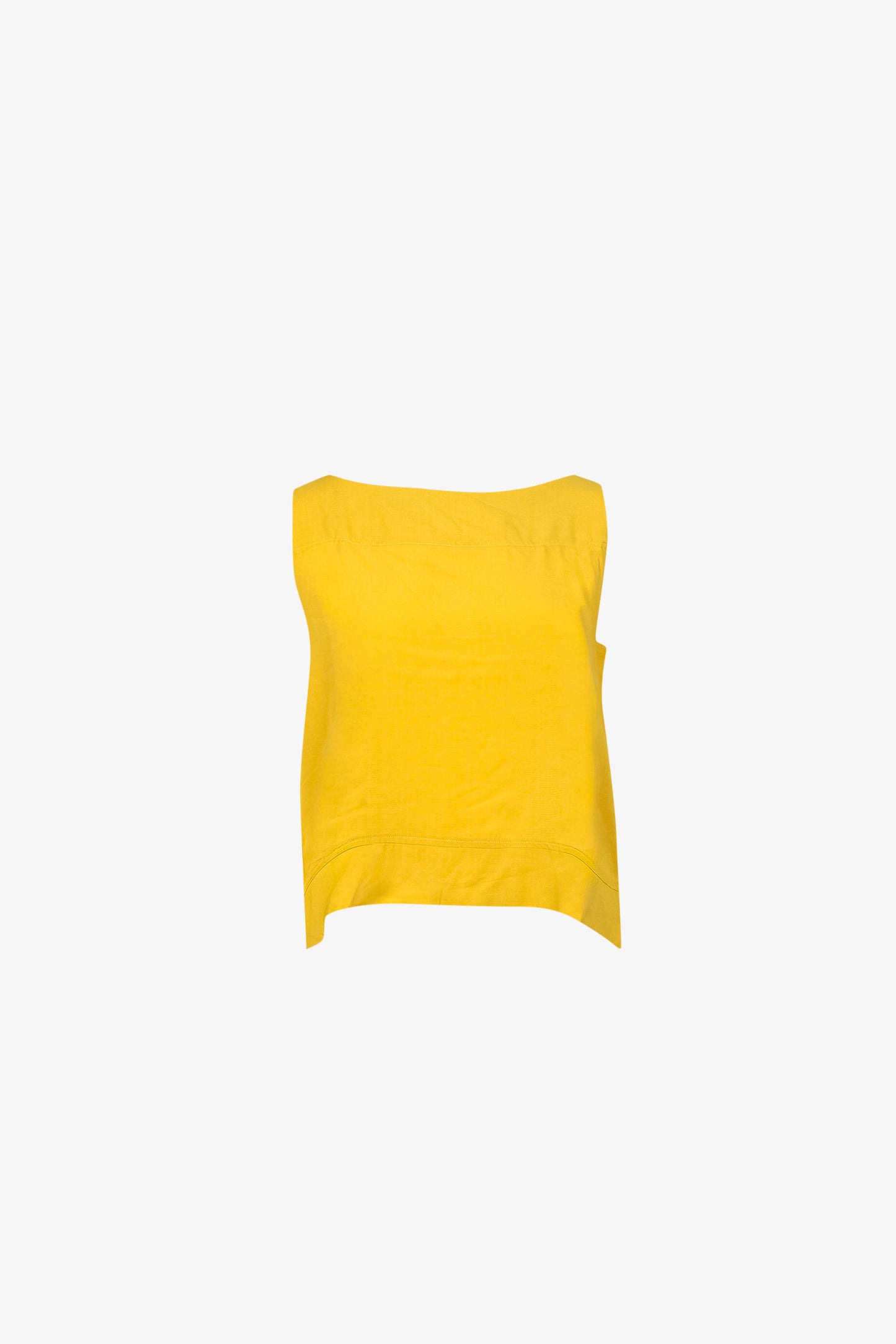Top Bateau Viscose Jaune