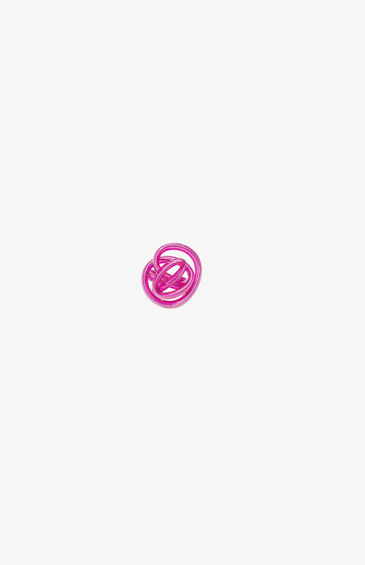 Bague Zig Shinny - Rose transparent