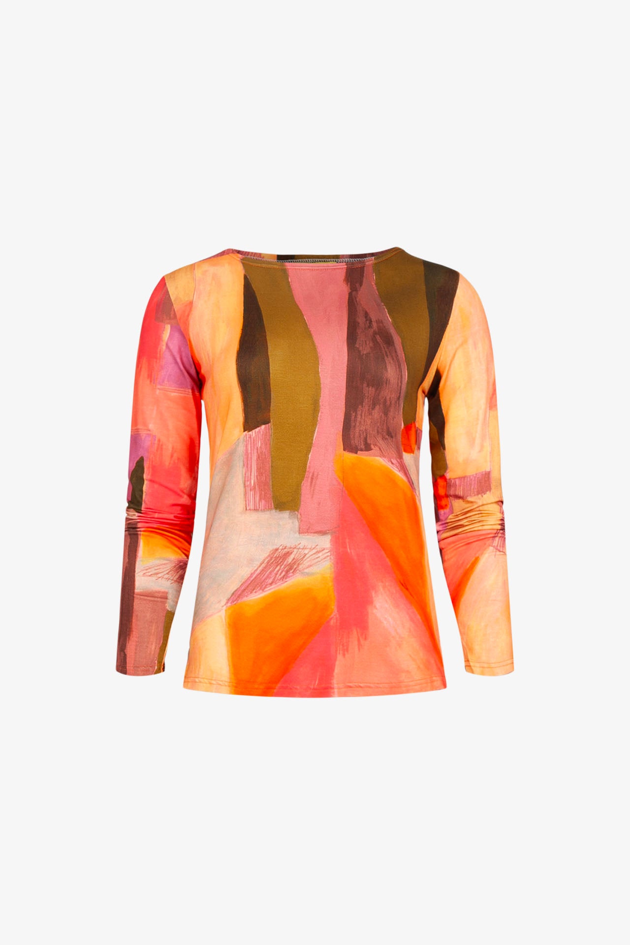 Coral Traces Patch Top