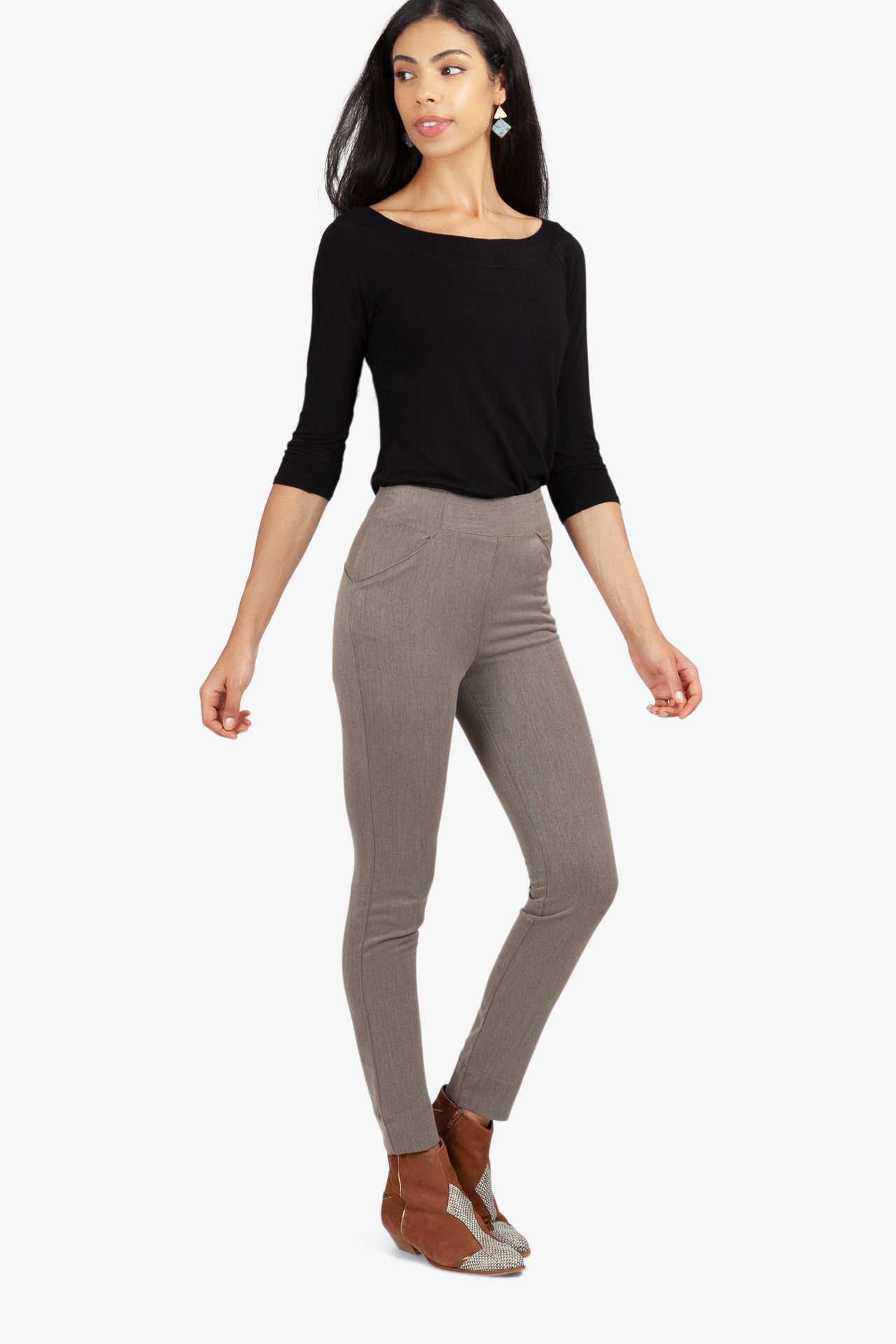 Pantalon Jockey Gabardine Taupe
